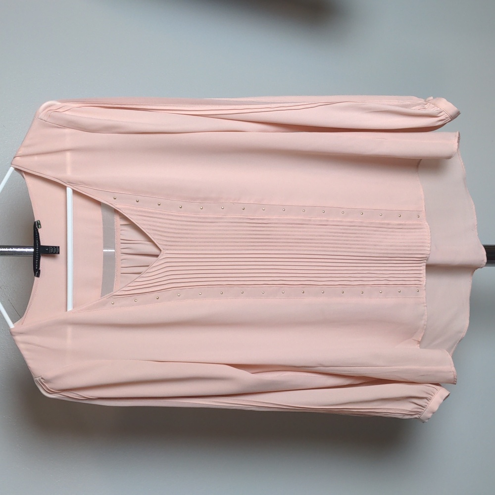 White House Black Market, Dusty Pink Blouse, Sz. 4
